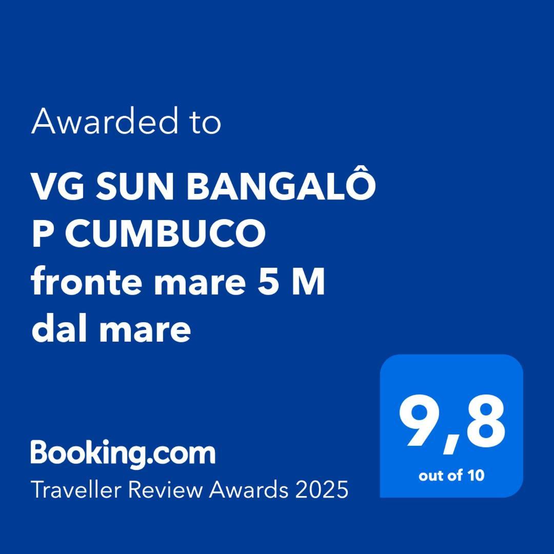 Ferienwohnung Vg Sun Bangalo P Cumbuco Fronte Mare 5 M Dal Mare Exterior foto